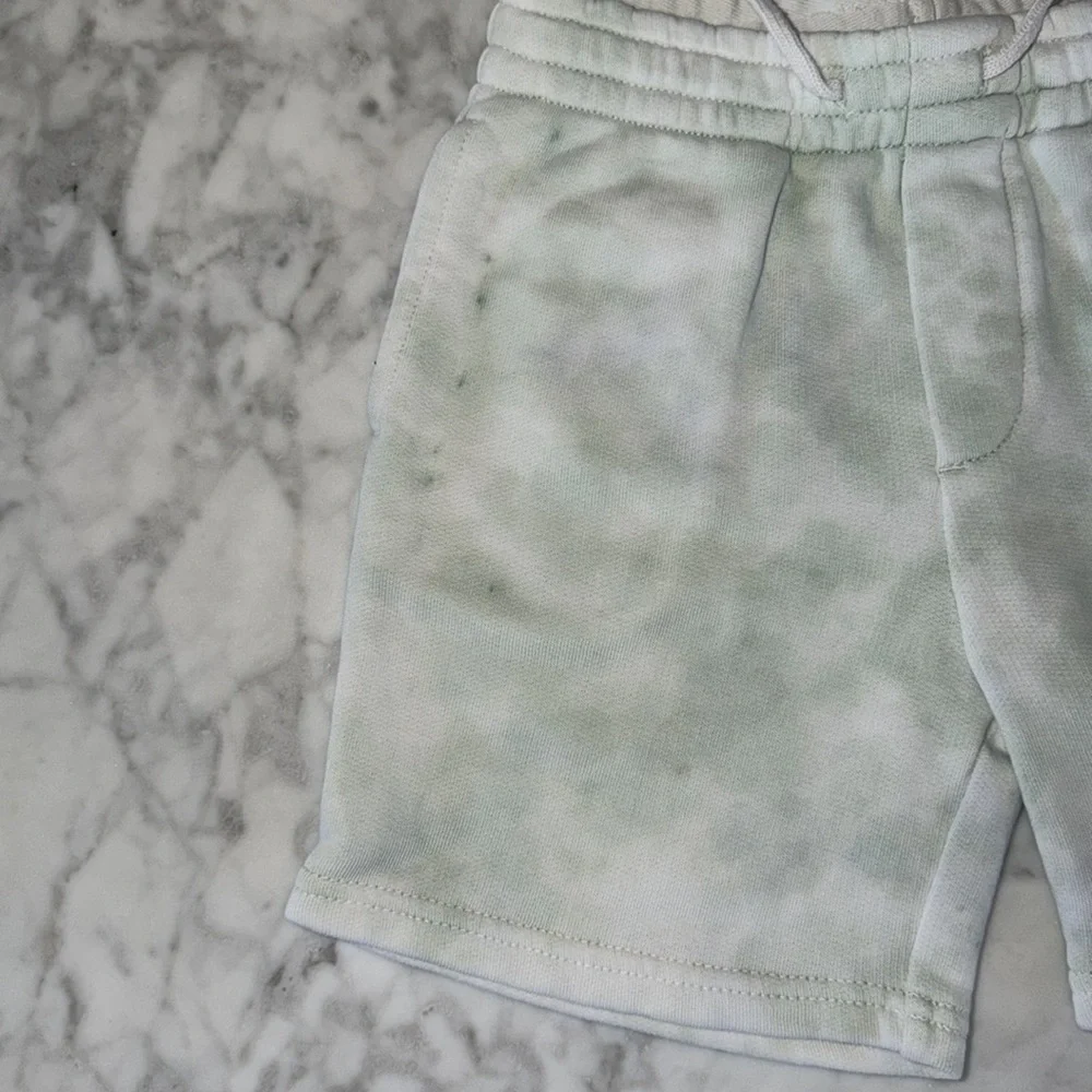 Polo Ralph Lauren Kids' White & Green Tie Dye Shorts 4T
